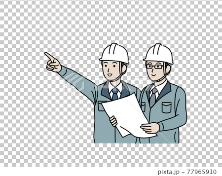 打ち合わせをする 現場監督 建築士 男性 計画 スケジュール イラスト素材 打ち合わせをする 現場監督 建築士 男性 計画 スケジュール イラスト素材 77965910