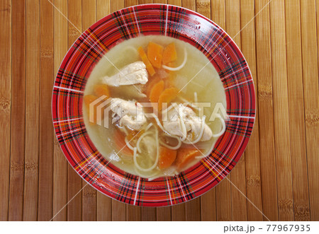 Chicken homemade  soup 77967935