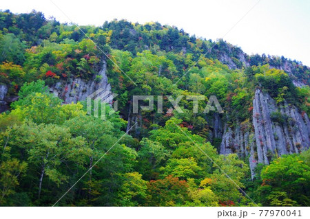 北海道東川町　天人峡　あまつ岩 77970041