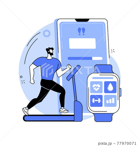 Smart training abstract concept vector illustration. 77970071