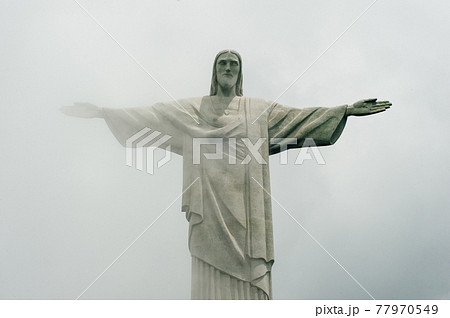 The Christ the Redeemer statue a top the Corcovado Mountain in Rio de Janeiro, Brazil. The Christ the Redeemer statue a top the Corcovado Mountain in Rio de Janeiro, Brazil. 77970549
