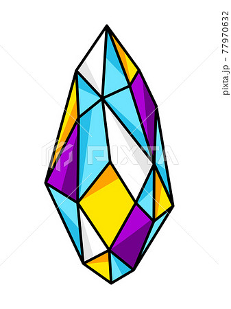 Magic crystal or amulet. Mystic, alchemy, spirituality, tattoo art. Magic crystal or amulet. Mystic, alchemy, spirituality, tattoo art. 77970632