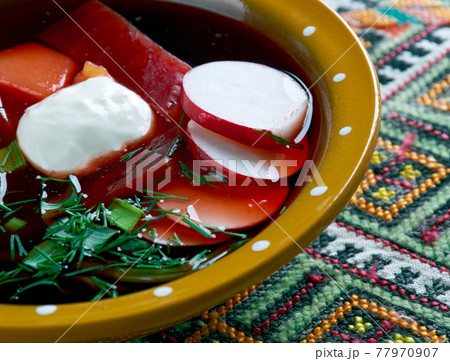 Cold beet soup 77970907