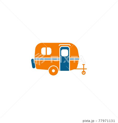 Simple caravan mobile icon logo design vector Simple caravan mobile icon logo design vector 77971131