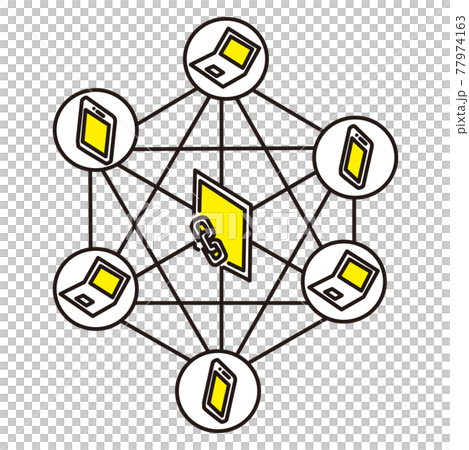 Isometric diagram of blockchain, etc. Work ver Isometric diagram of blockchain, etc. Work ver 77974163