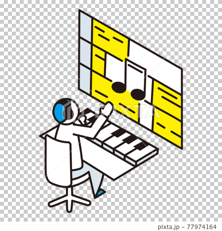 音樂製作的等距圖 音樂製作的等距圖 77974164