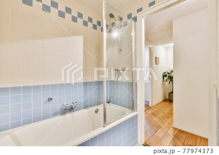 Elegant bathroom interior Elegant bathroom interior 77974373