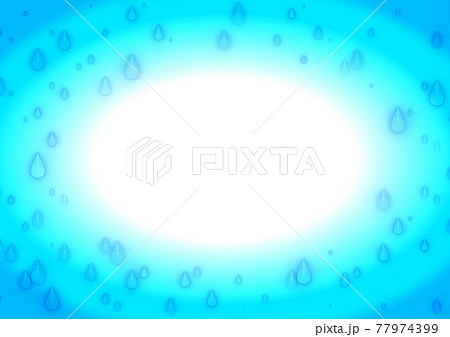 水滴のフレーム枠背景素材のイラスト素材 水滴のフレーム枠背景素材のイラスト素材