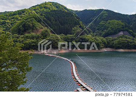 東京都/ 全国でも珍しい浮き橋「麦山の浮き橋・浮橋」(ドラム缶橋) 東京都/ 全国でも珍しい浮き橋「麦山の浮き橋・浮橋」(ドラム缶橋) 77974581