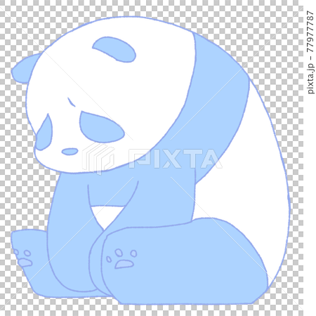 A panda (blue) 77977787