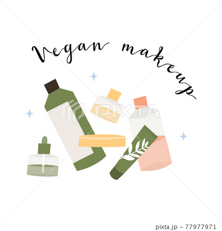 Bathroom accessories, bath items. Dental cleaning tools, natural skin care, organic cosmetics. Zero waste bathroom, reusable products. Eco friendly lifestyle. Vector flat cartoon illustration 77977971
