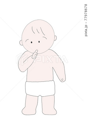 指しゃぶり赤ちゃん 指しゃぶり赤ちゃん 77978678