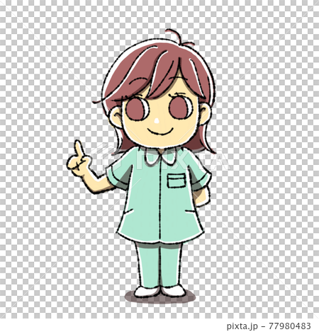 Illustration of a nurse girl Illustration of a nurse girl 77980483