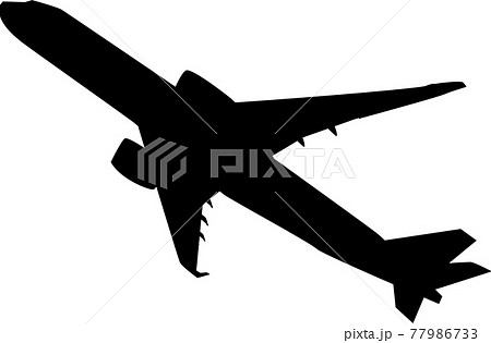 離陸するA350-900(シルエット) 離陸するA350-900(シルエット) 77986733