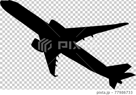 離陸するA350-900(シルエット) 離陸するA350-900(シルエット) 77986733