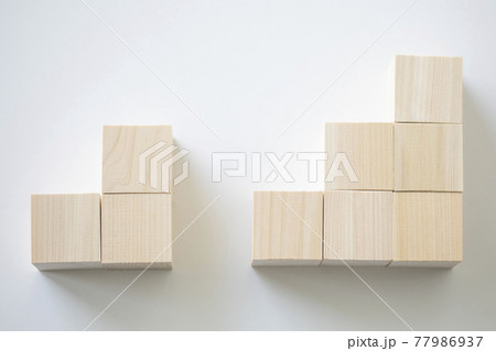 木製ブロックのイメージ素材 77986937