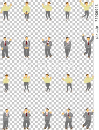 Faceless-Pose Business Person 77986948