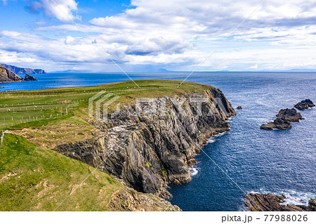 Aerial view of Malin Beg - County Donegal, Ireland Aerial view of Malin Beg - County Donegal, Ireland 77988026