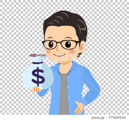 一個清爽的戴眼鏡的年輕人 77989504