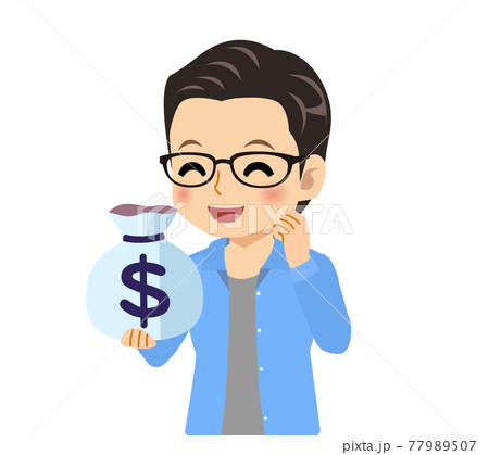 メガネを掛けた爽やかな青年 77989507