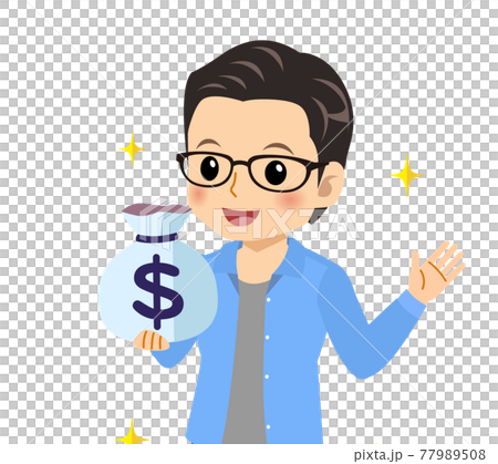 一個清爽的戴眼鏡的年輕人 77989508