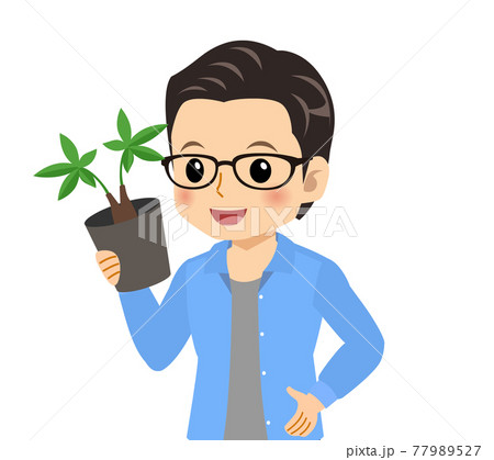メガネを掛けた爽やかな青年 77989527