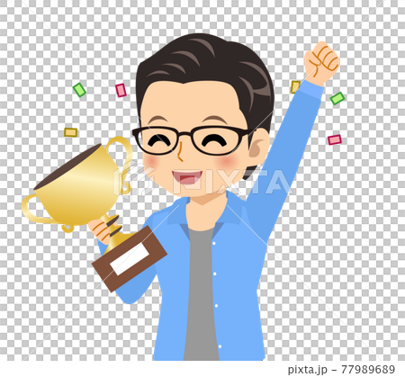 メガネを掛けた爽やかな青年 77989689