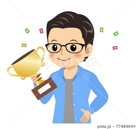 メガネを掛けた爽やかな青年 77989694