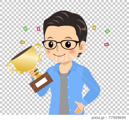 メガネを掛けた爽やかな青年 77989694