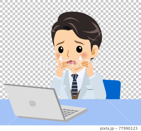 白衣を着た若い男性 77990123