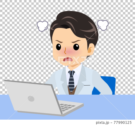 白衣を着た若い男性 77990125