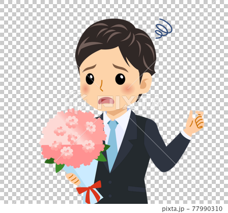 穿著新西裝的年輕人 穿著新西裝的年輕人 77990310