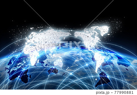 ネットワーク　ITイメージ素材 77990881