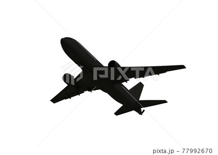 飛行機のシルエットのイラスト 77992670