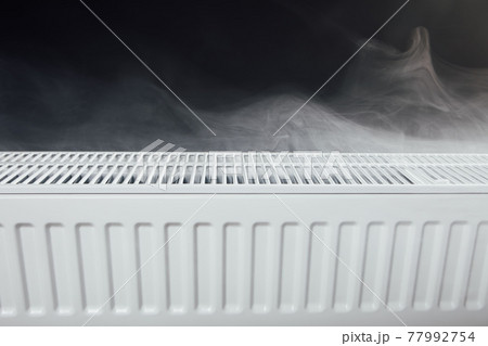 heating radiator with warm steam 77992754
