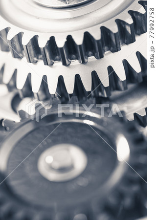 engine gear wheels, industrial background 77992758
