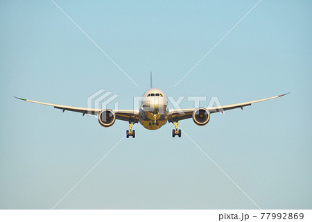 旅客機　正面 77992869