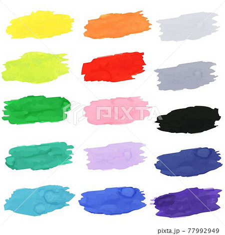 Bright Blot Set With White Background 77992949