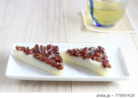 水無月 夏越しの祓に食べる和菓子 6月30日の写真素材