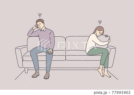 Problems in communication and fight concept 77993902