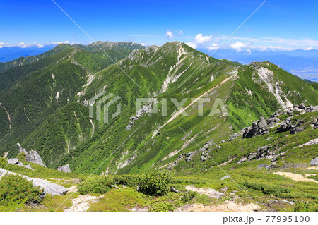 南駒ヶ岳からの空木岳 南駒ヶ岳からの空木岳 77995100