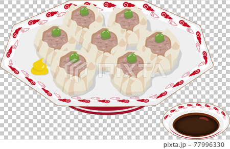 シュウマイ　皿　タレ付き 77996330