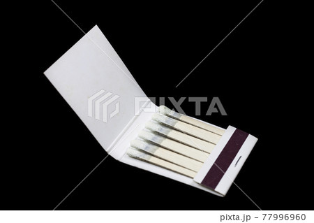 Matchbook on a black background Matchbook on a black background 77996960