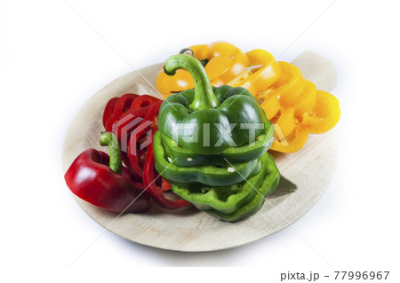 Sliced sweet pepper Sliced sweet pepper 77996967
