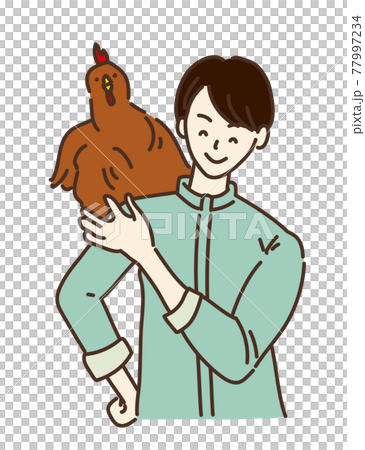 農業女子 畜産女子 養鶏 女性 イラスト 農業女子 畜産女子 養鶏 女性 イラスト 77997234