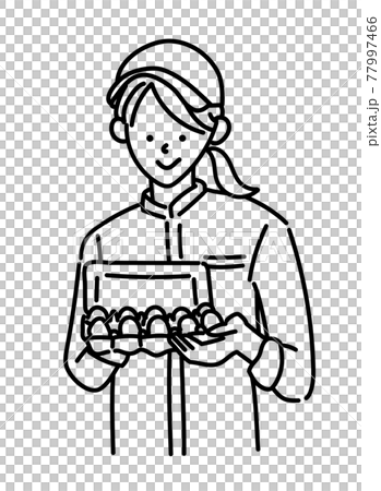 農業女子 畜産女子 養鶏 女性 イラスト 農業女子 畜産女子 養鶏 女性 イラスト 77997466