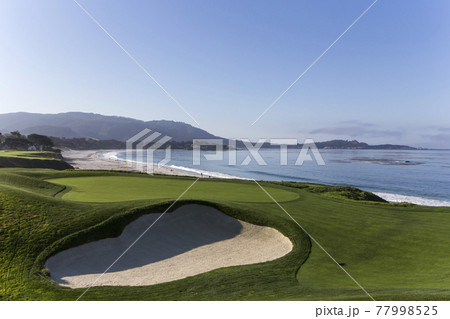 Pebble Beach golf course, Monterey, California,...の写真素材