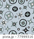 Geometric abstract compass rose vector repeat 77999316