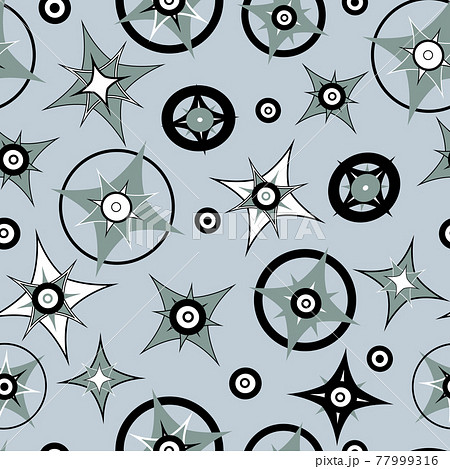 Geometric abstract compass rose vector repeat Geometric abstract compass rose vector repeat 77999316