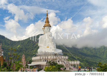 Wat Phra Thart Pha Sorn Kaew Statue temple, Phetchabun, Thailand. Nature landscape background. Travel trip on holiday and vacation. Thai tourist attraction. 78001022